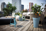 loft urban schotel rond 24cm vintage blauw